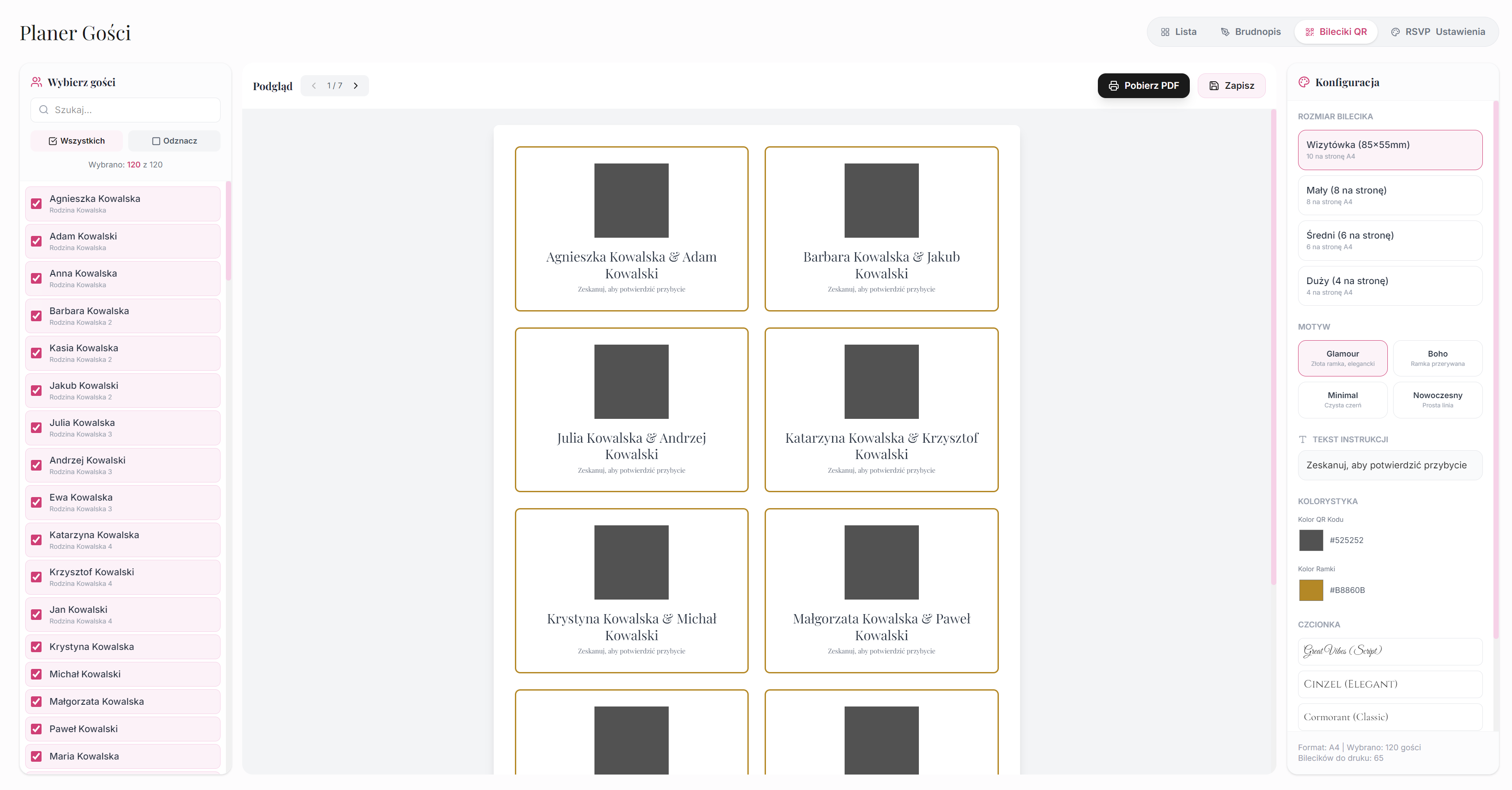 Aplikacja ślubna Momenty - widok 1